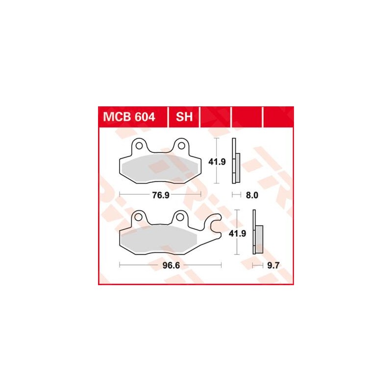 BRAKE PAD TRW MCB604