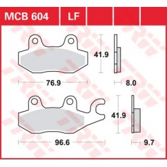 BRAKE PAD TRW MCB604