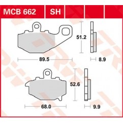 BRAKE PAD TRW MCB662