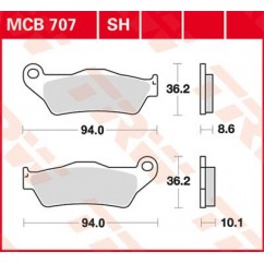 BRAKE PAD TRW MCB707