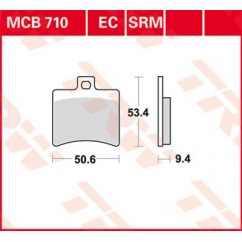 BRAKE PAD TRW MCB710