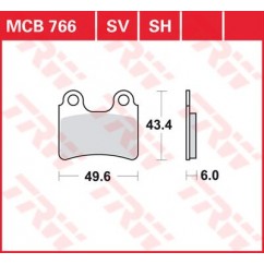 BRAKE PAD TRW MCB766