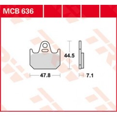 BRAKE PAD ORGANIC STREET