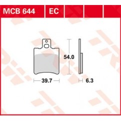 BRAKE PAD ORGANIC SCOOTER -125