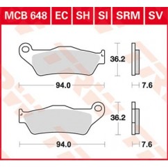 BRAKE PAD ORGANIC SCOOTER -125