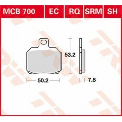 BRAKE PAD ORGANIC SCOOTER -125