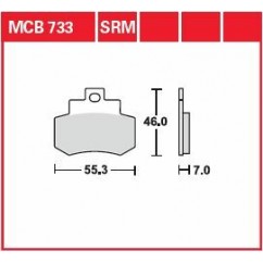 BRAKE PAD ORGANIC STREET