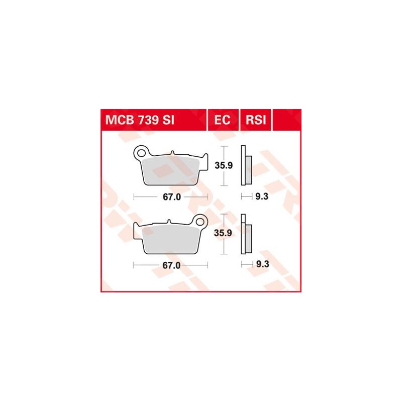 BRAKE PAD ORGANIC OFFROAD