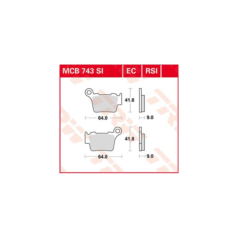 BRAKE PAD ORGANIC OFFROAD