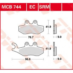 BRAKE PAD ORGANIC SCOOTER -125