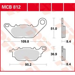 BRAKE PAD ORGANIC STREET