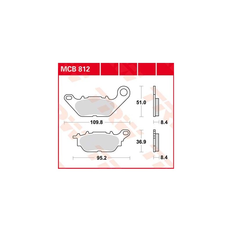 BRAKE PAD ORGANIC STREET