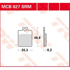 BRAKE PAD ORGANIC STREET