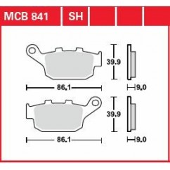 BRAKE PAD ORGANIC STREET