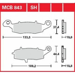 BRAKE PAD ORGANIC STREET