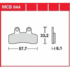 BRAKE PAD ORGANIC STREET