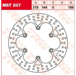 Disque de frein rond fixe supérieur à 300 mm