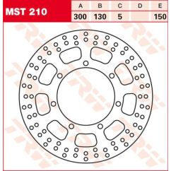 Disque de frein rond fixe supérieur à 300 mm