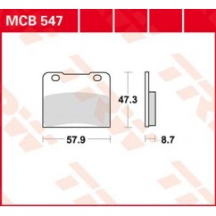 BRAKE PAD ORGANIC STREET