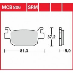 BRAKE PAD ORGANIC STREET