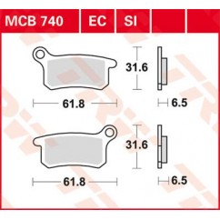 BRAKE PAD ORGANIC OFFROAD