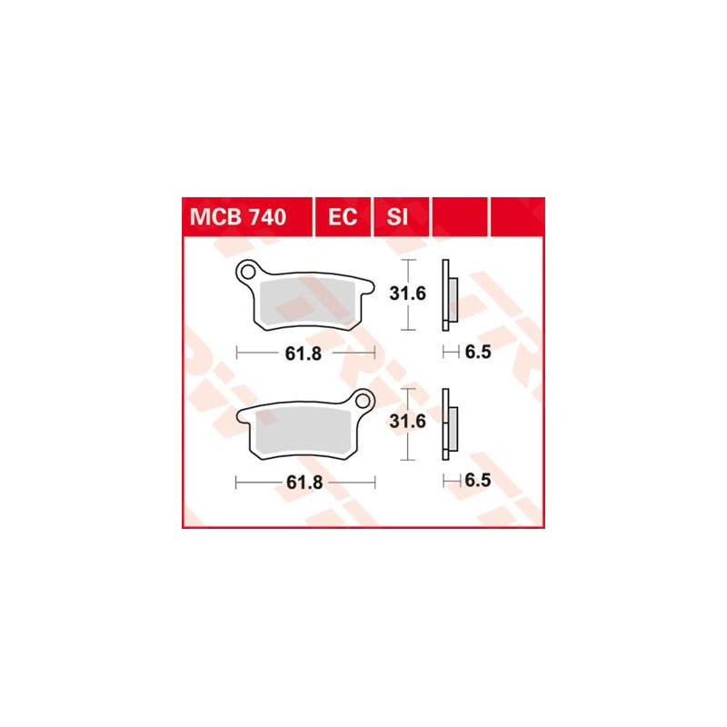 BRAKE PAD ORGANIC OFFROAD