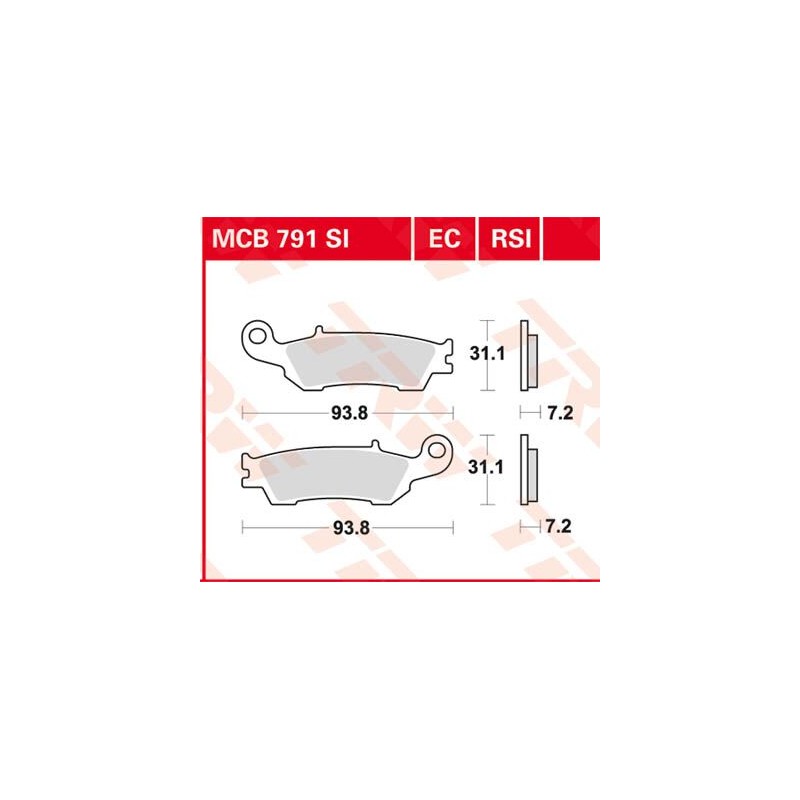 BRAKE PAD ORGANIC OFFROAD