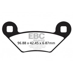 BRAKE PAD CARBON TT DIRT