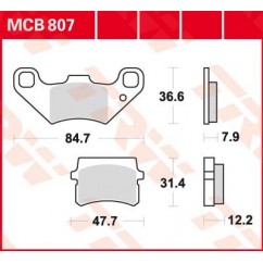 BRAKE PAD ORGANIC STREET