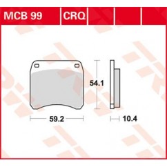 BRAKE PAD ORGANIC STREET