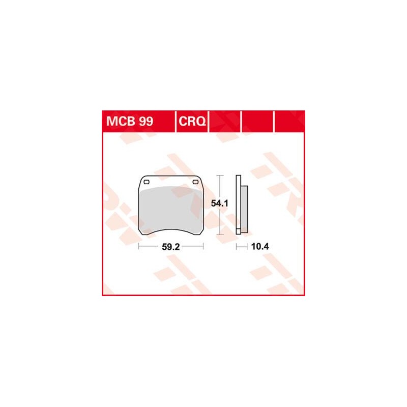 BRAKE PAD ORGANIC STREET