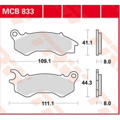 BRAKE PAD ORGANIC SCOOTER