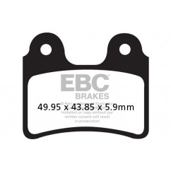 BRAKE PAD CARBON TT DIRT