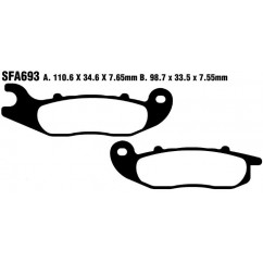 BRAKE PAD CARBON SCOOTER