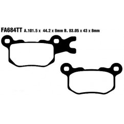 BRAKE PAD CARBON TT DIRT