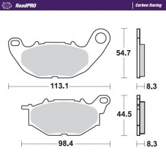 BRAKE PAD CARBON RACING