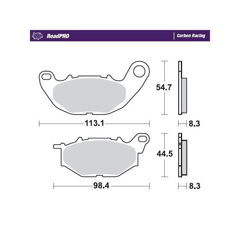 BRAKE PAD CARBON RACING