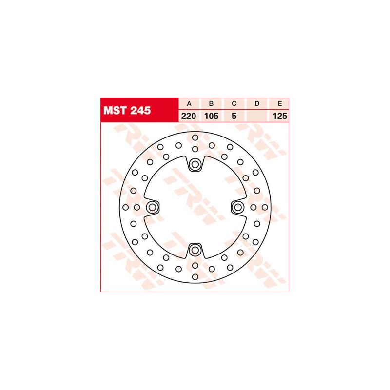 Disque de frein rond fixe 220-250 mm