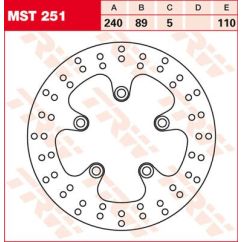 Disque de frein rond fixe 220-250 mm