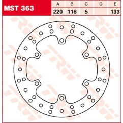 Disque de frein rond fixe 220-250 mm