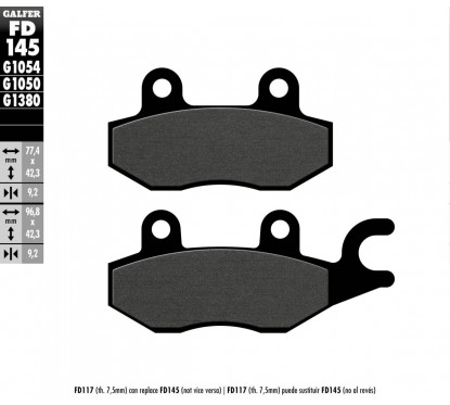 BRAKE PAD SEMI METAL SCOOTER