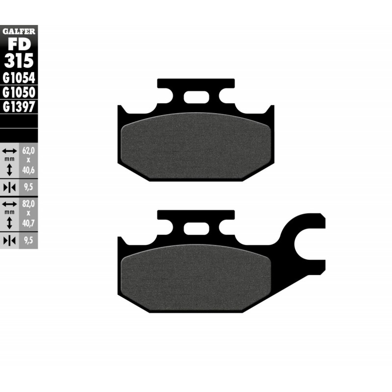 BRAKE PAD SEMI METAL