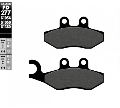 BRAKE PAD SEMI METAL