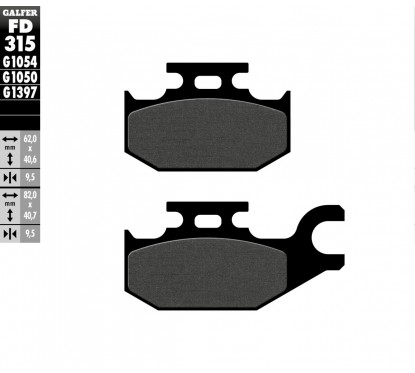 BRAKE PAD SEMI METAL SCOOTER