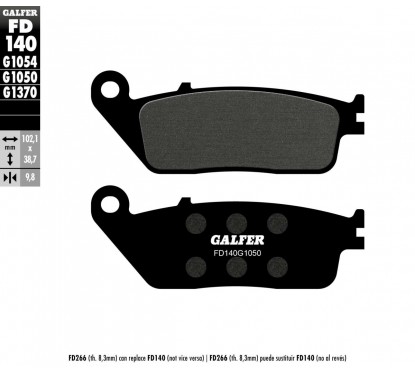 BRAKE PAD SEMI METAL SCOOTER