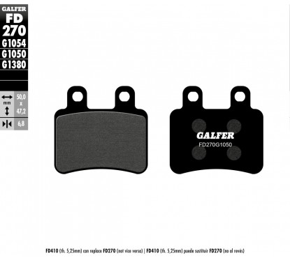 BRAKE PAD SEMI METAL SCOOTER