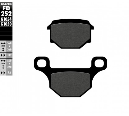 BRAKE PAD SEMI METAL SCOOTER