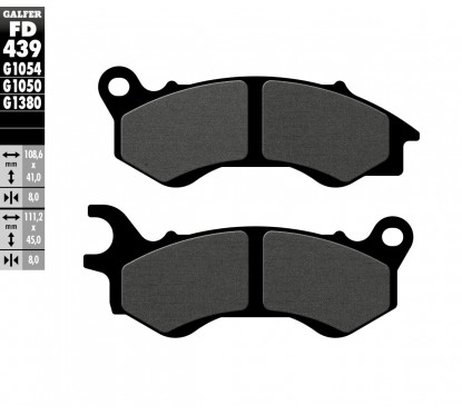 BRAKE PAD SEMI METAL SCOOTER