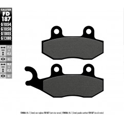 BRAKE PAD SEMI METAL SCOOTER