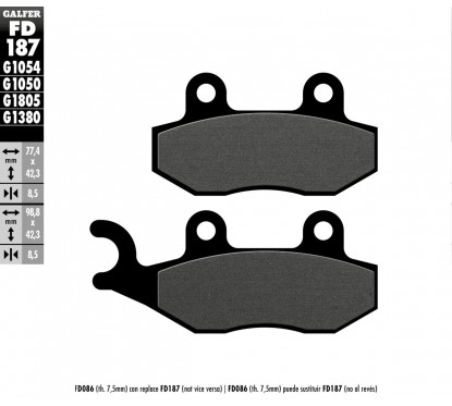 BRAKE PAD SEMI METAL SCOOTER